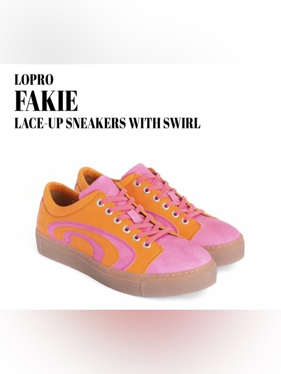 John Fluevog Other - Fluevog GREAT LoPro Fakie pink/orange swirl leather sneaker-M9/W11 (fits LG)